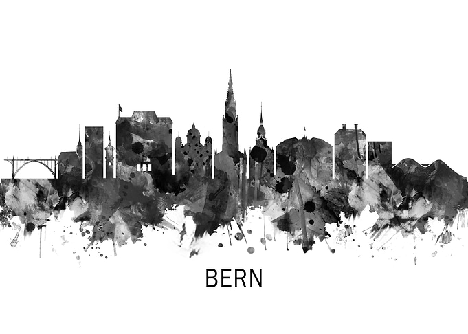 Bern Switzerland Skyline