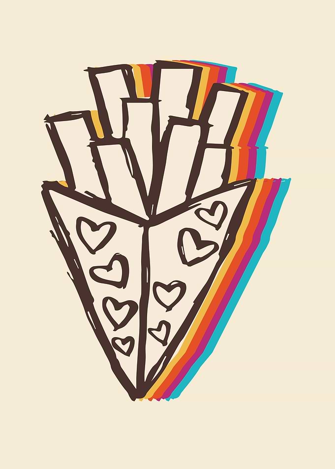 French Fries Rainbow 1