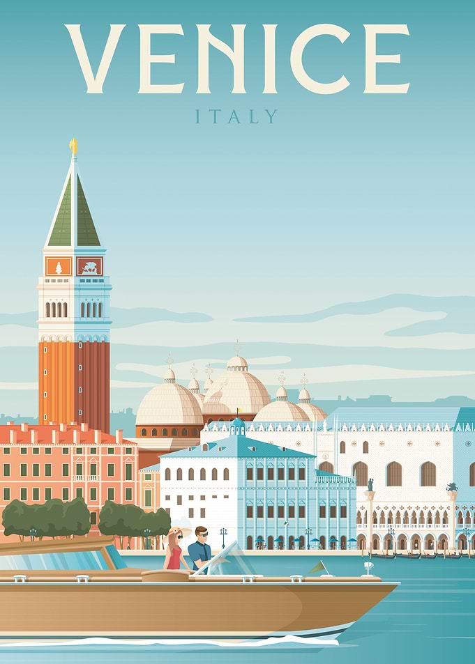 Venice Travel Poster