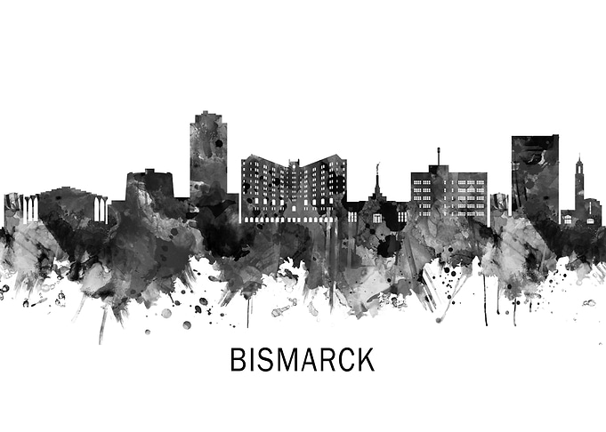 Bismarck Skyline BW