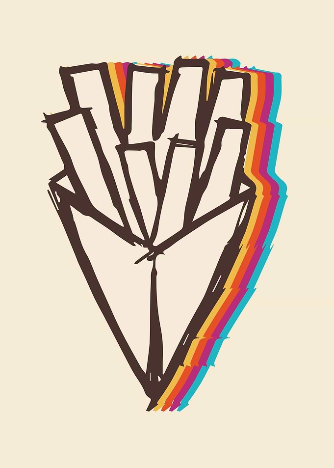 French Fries Rainbow 11