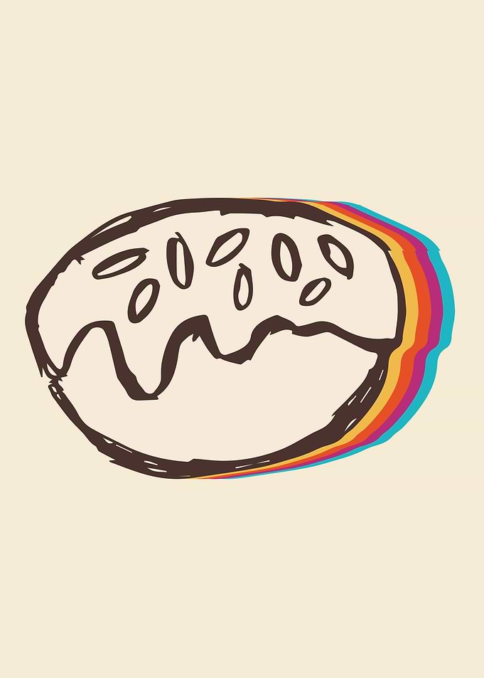 Cute Donut Rainbow 16