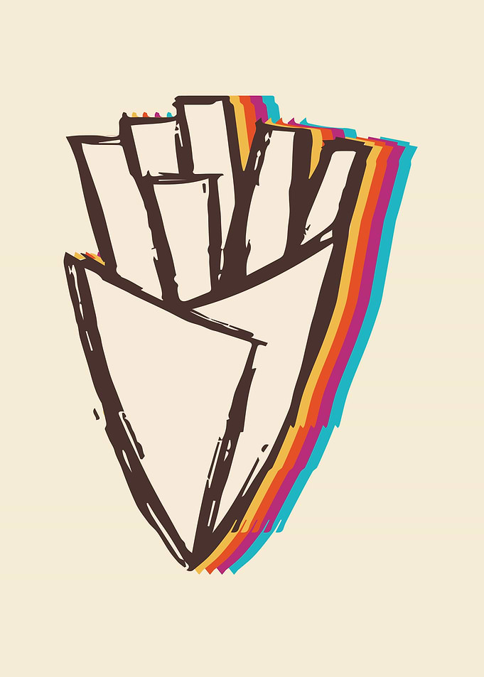 French Fries Rainbow 7