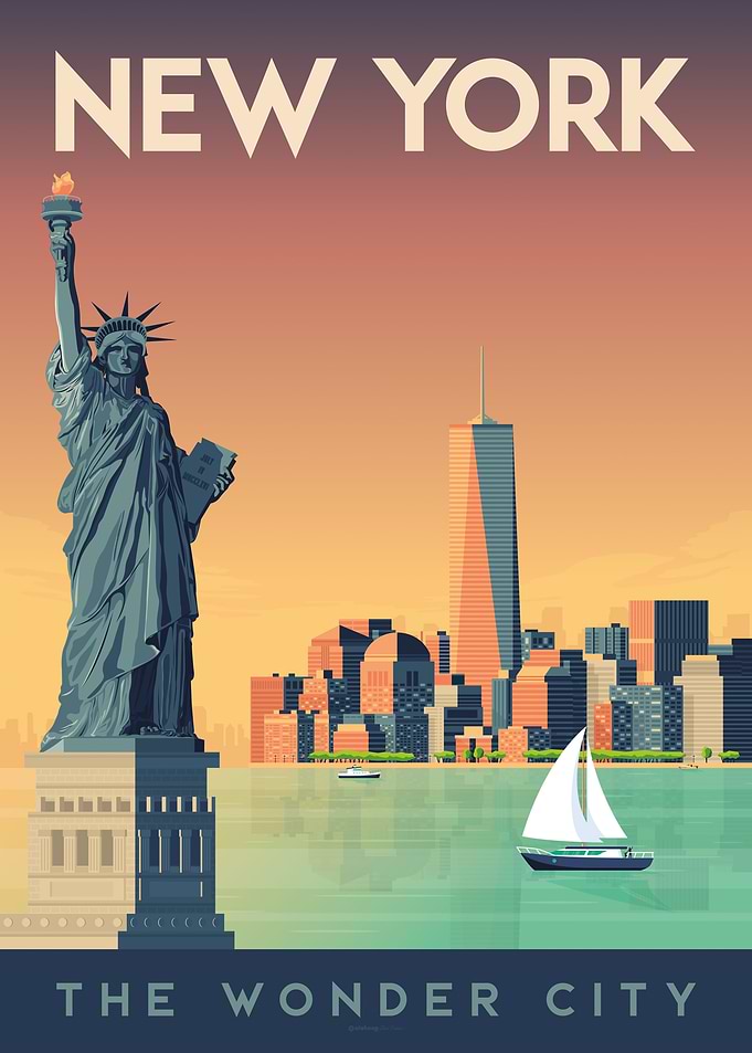 New York Travel Poster