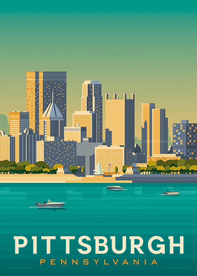 Pittsburgh Travel Poster