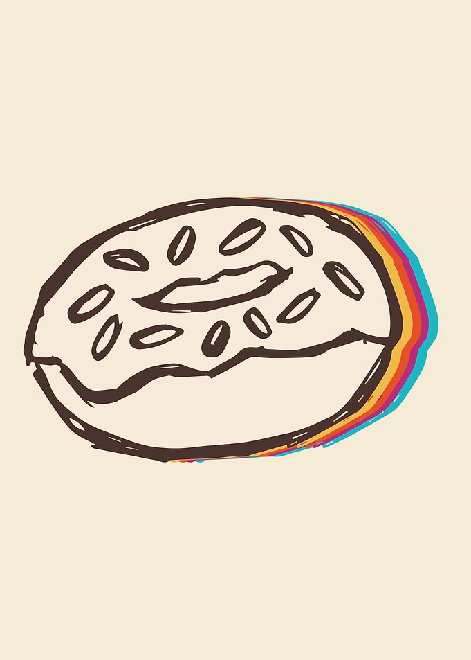 Cute Donut Rainbow 12