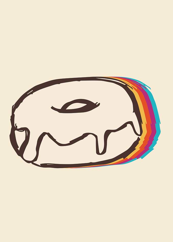 Cute Donut Rainbow 9