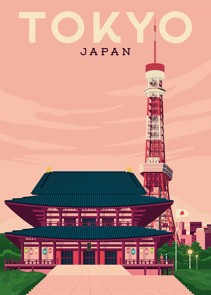 Tokyo Travel Poster