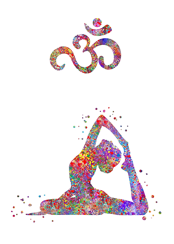Yoga lady pose