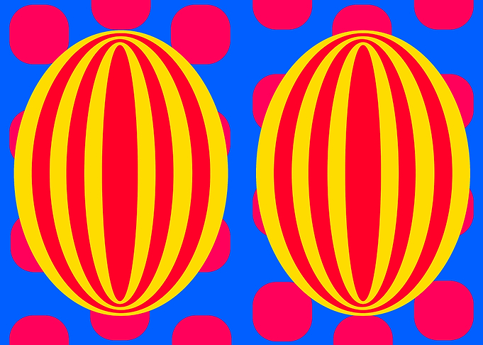 Two Red Elipse