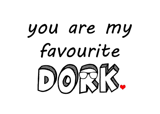 My dorky valentine