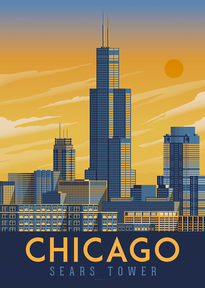 Chicago Travel Poster