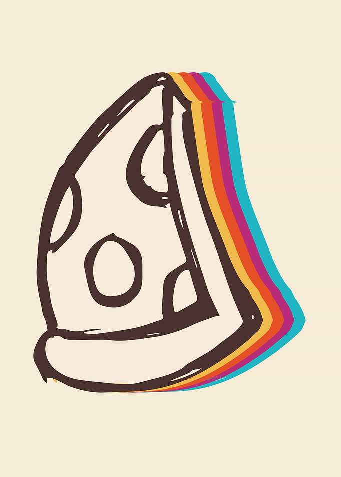 Cute Pizza Rainbow 4