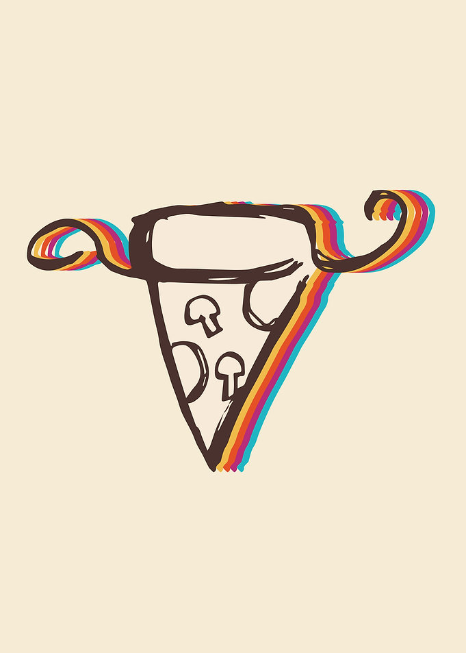 Cute Pizza Rainbow 3