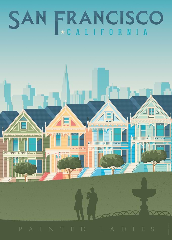 San Francisco Travel Print