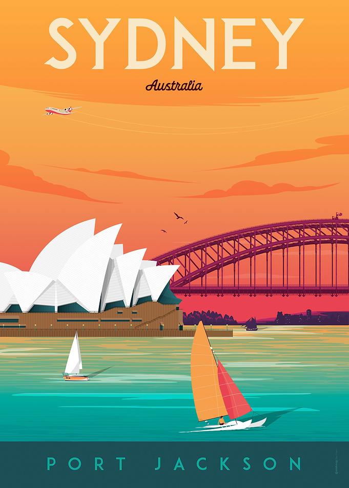 Sydney Travel Poster