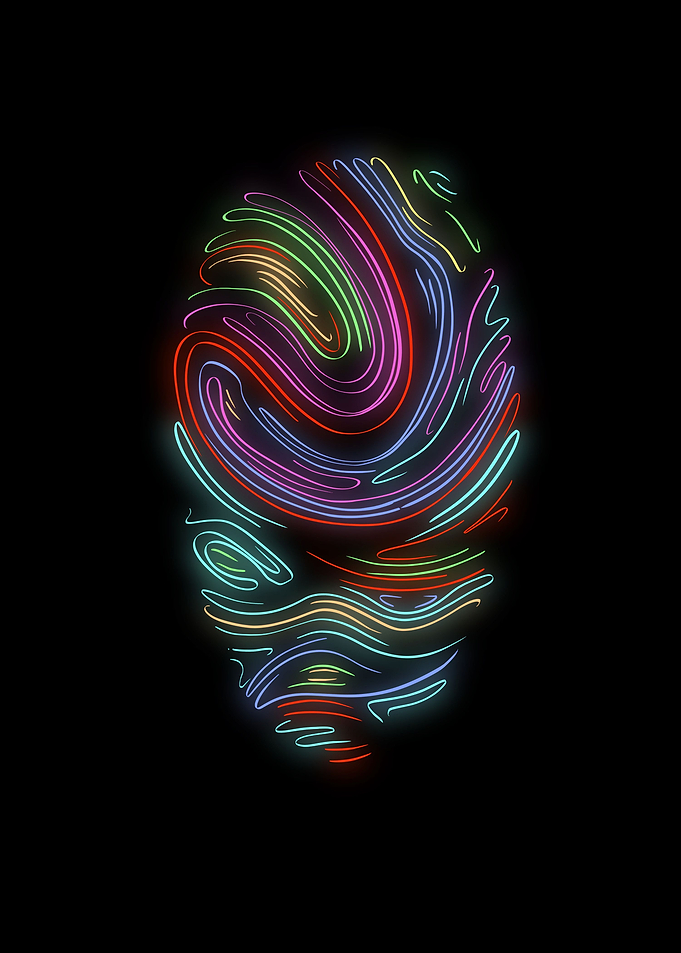 Neon fingerprint