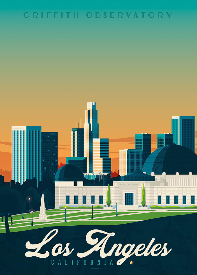 Los Angeles Travel Poster