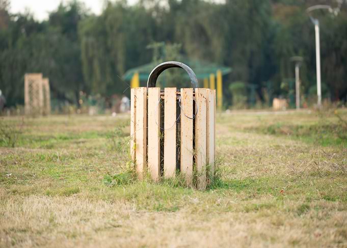 Wooden Recycle Bin