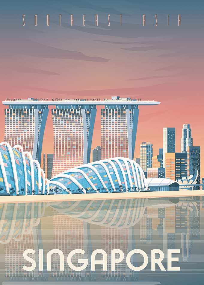 Singapore Travel Poster