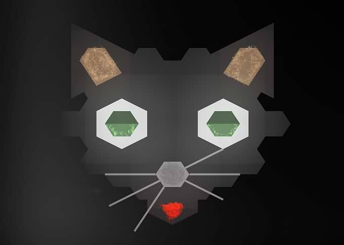Black Cat Head 1