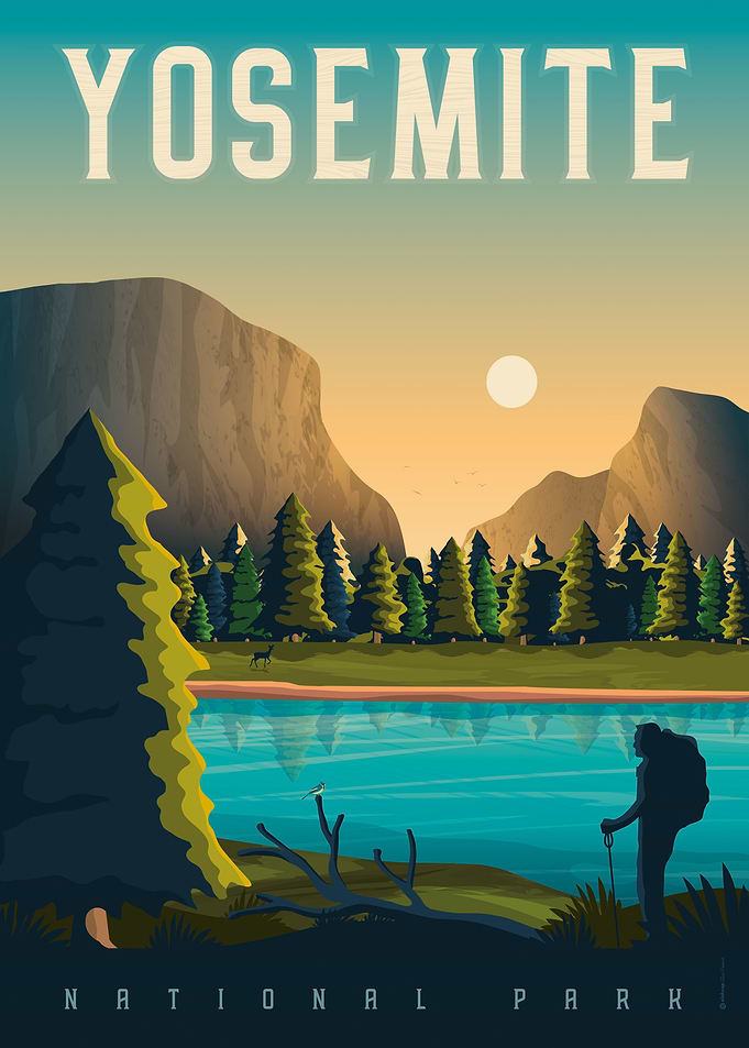 Yosemite Travel Poster