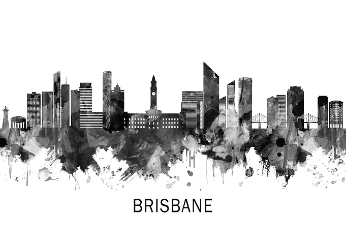 Brisbane Australia Skyline