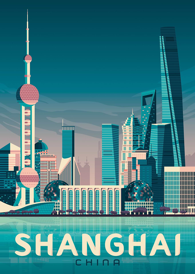 Shanghai Travel Poster