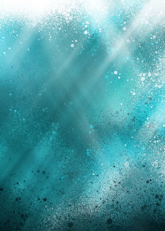 Light rays in blue waves