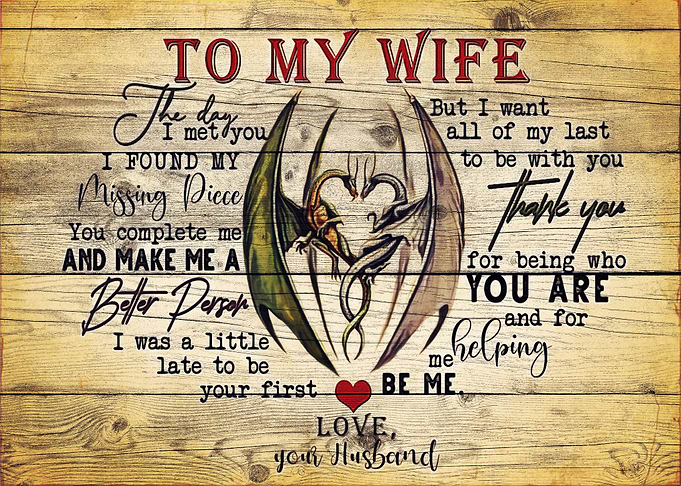 To my Wife