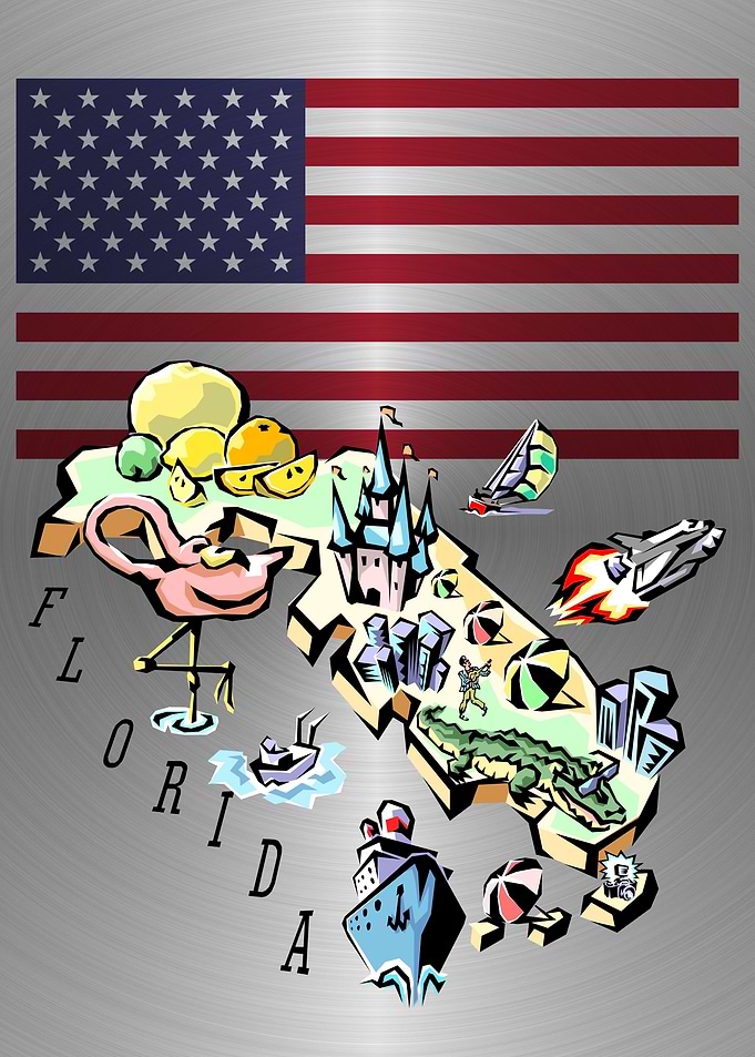 Florida USA Map