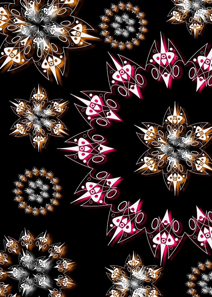 snowflakes ornament