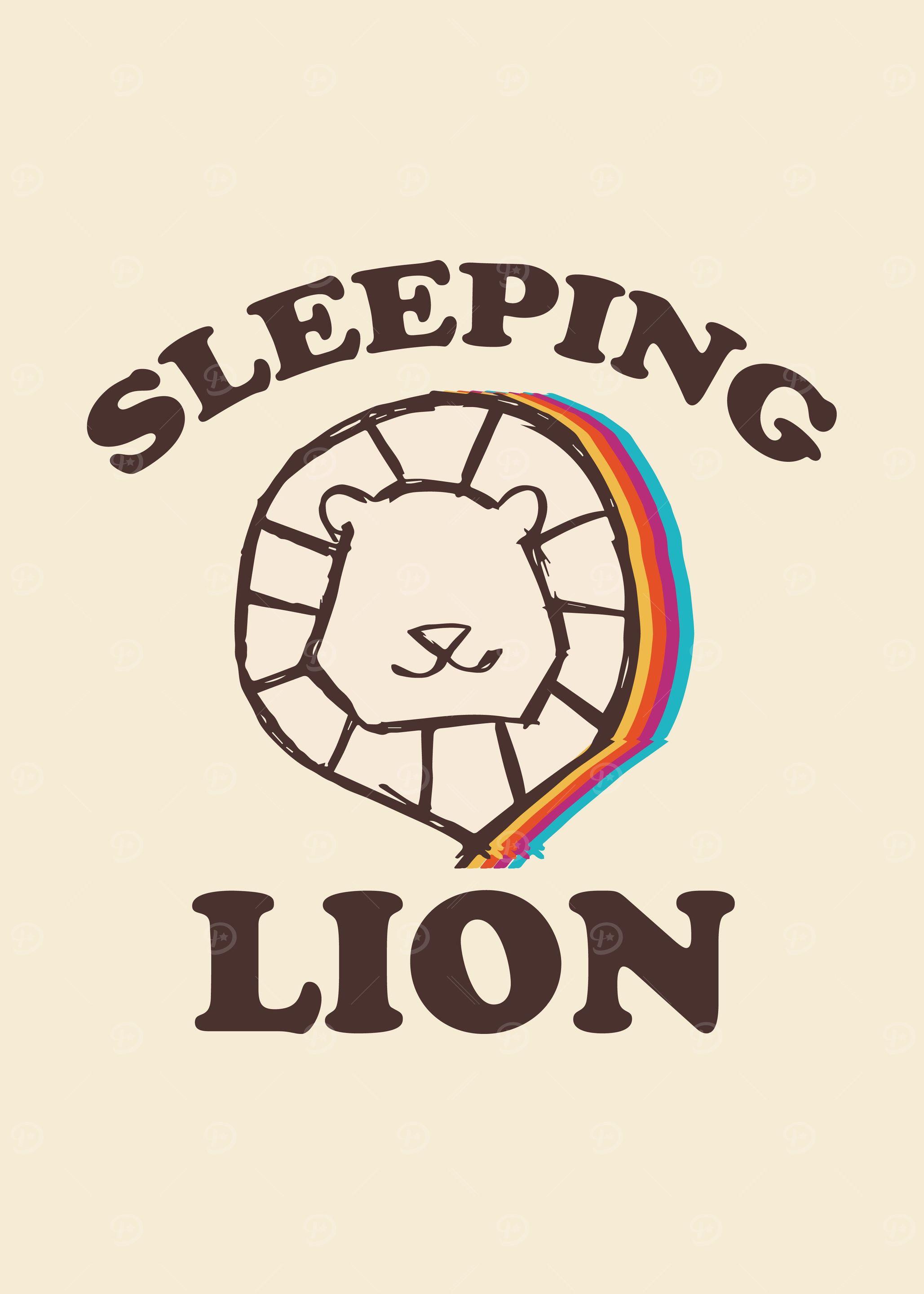 Vintage Lion Rainbow 3