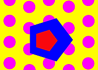 Red Blue Polygon