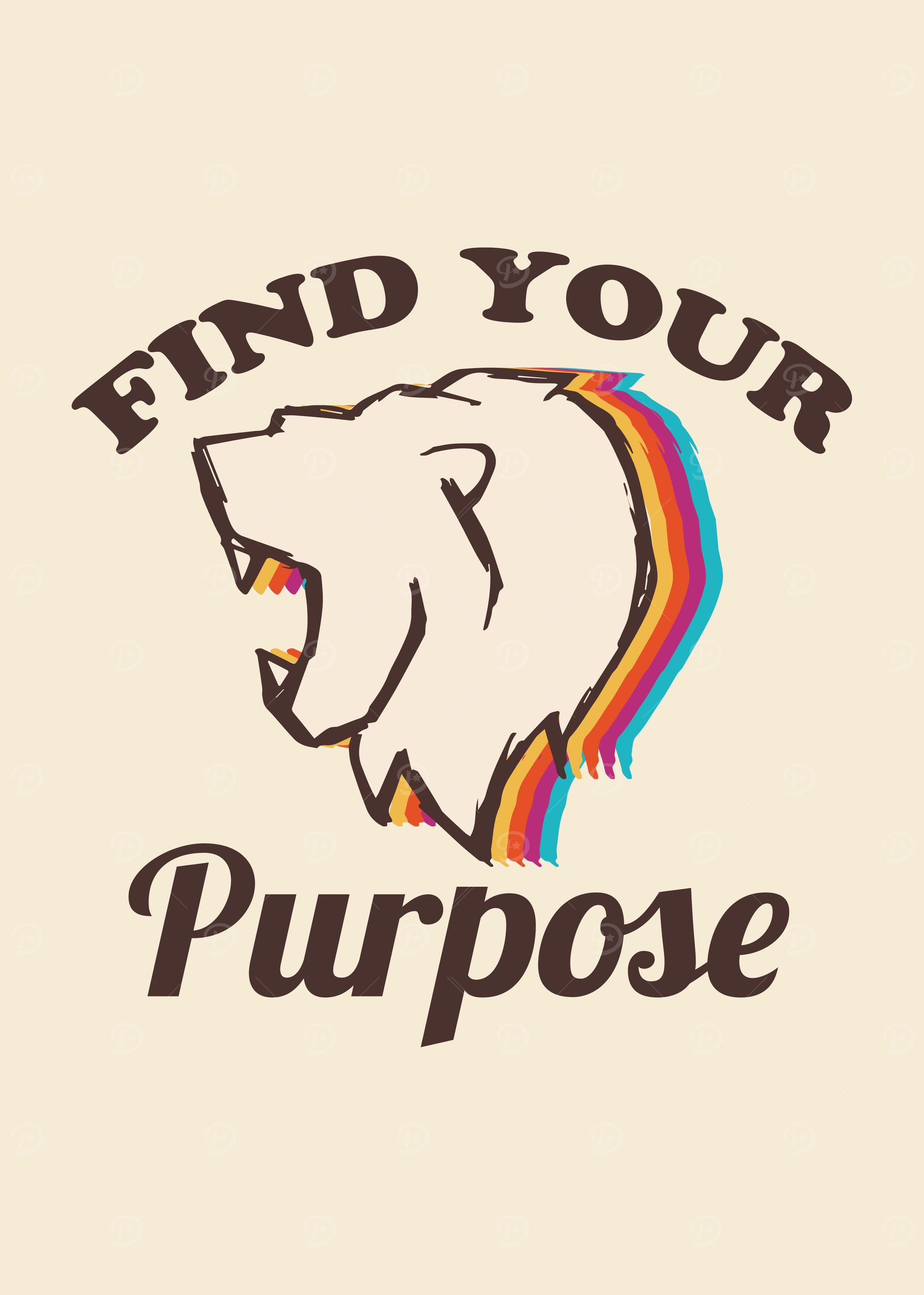 Vintage Lion Rainbow 7