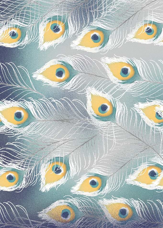 Peacock Bird tail feathers