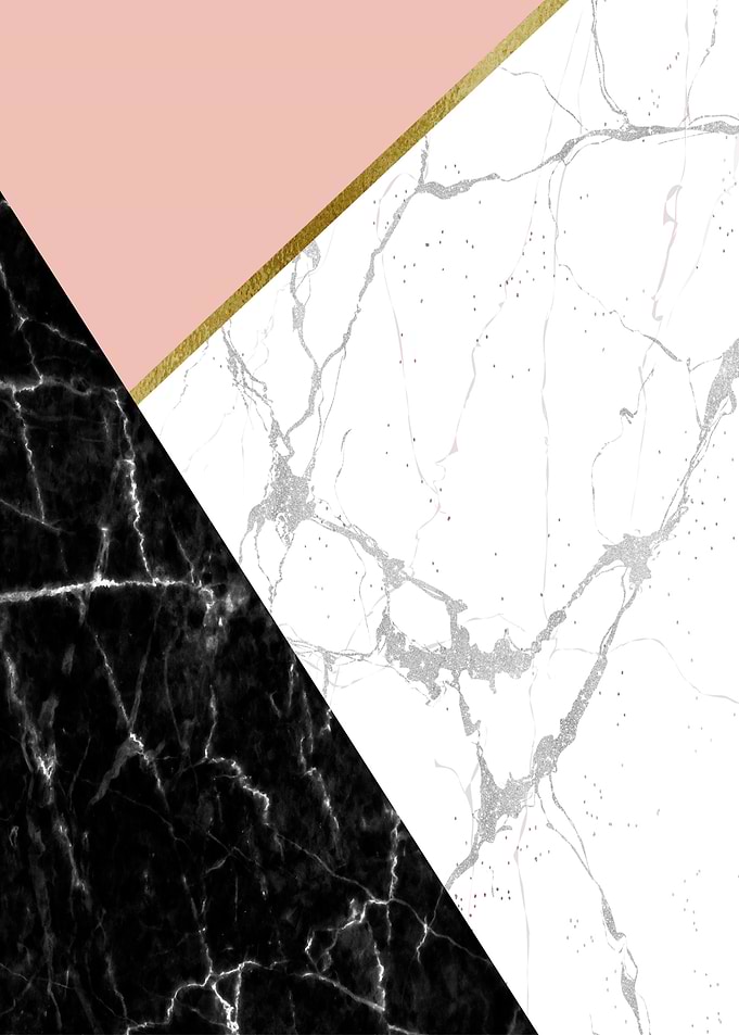 Marble black and white