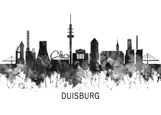 Duisburg Germany Skyline
