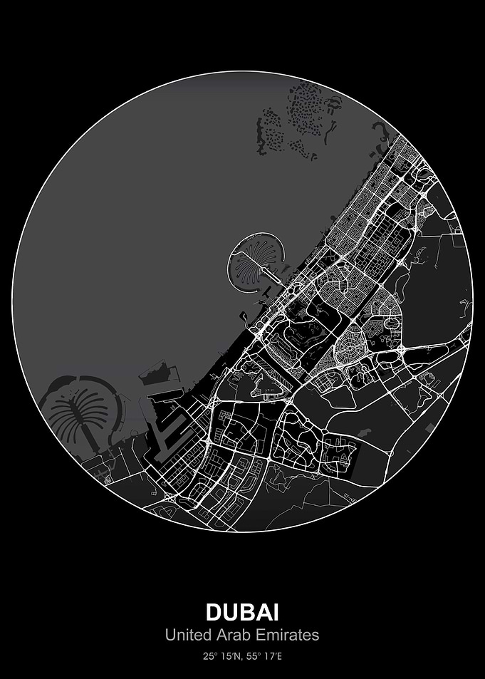dubai city map