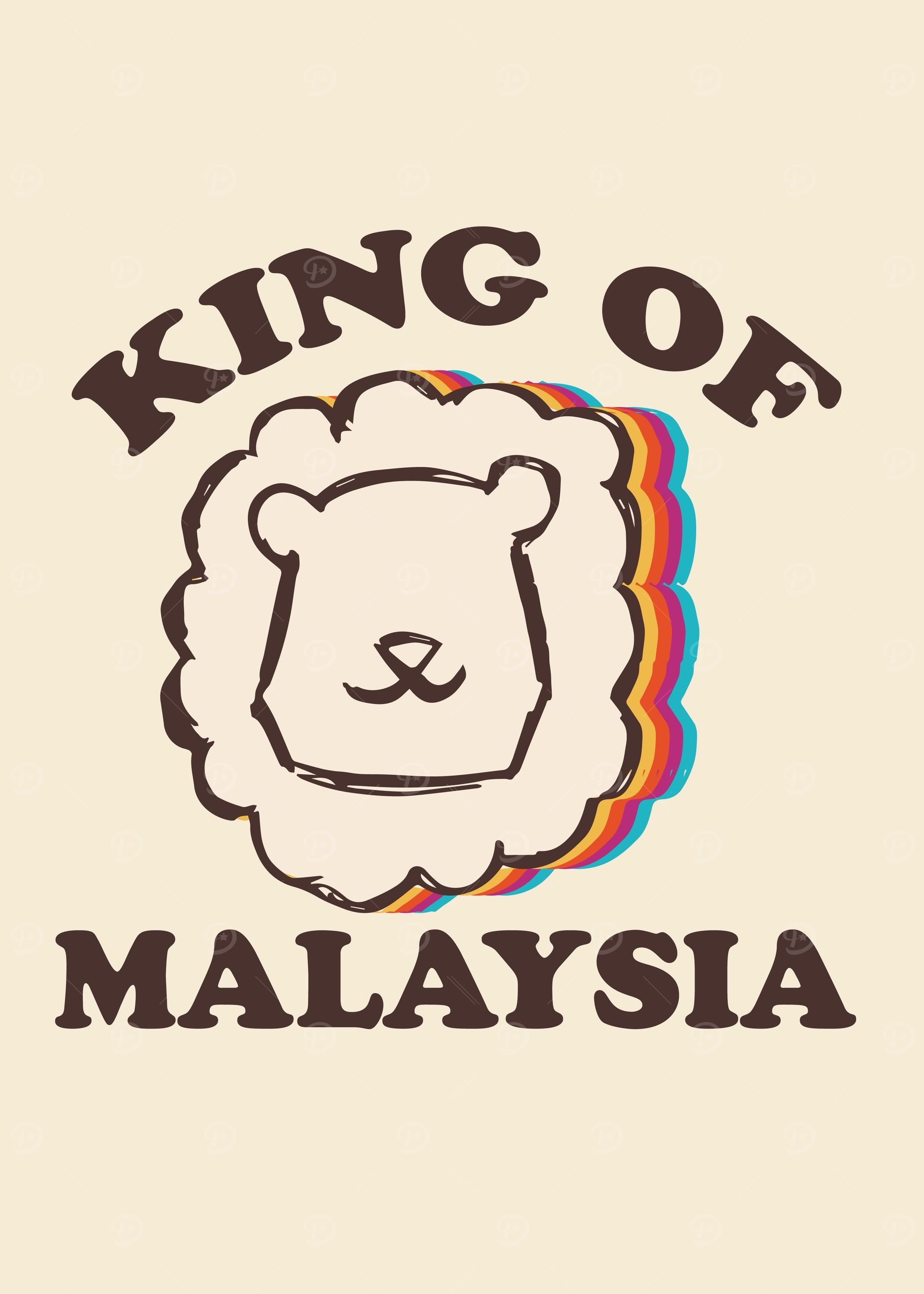 Vintage Lion Rainbow 18