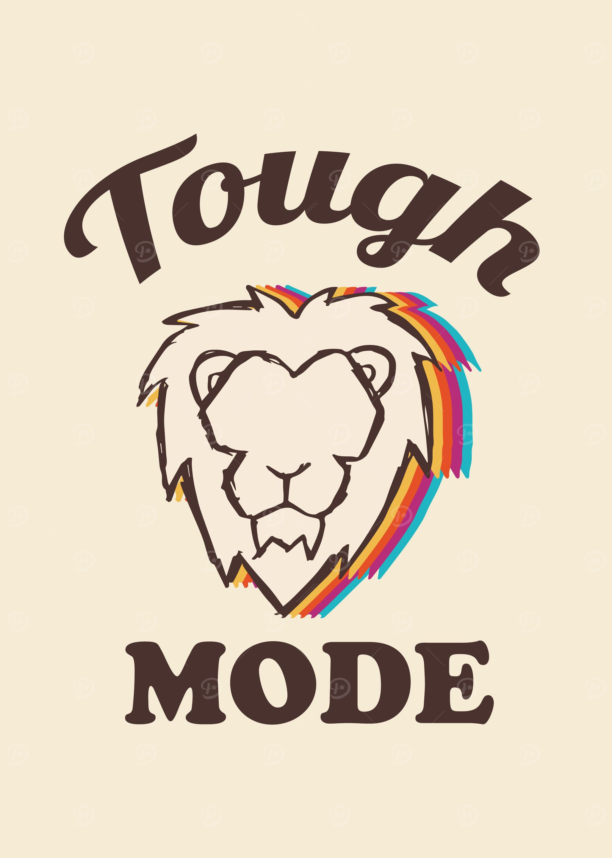 Vintage Lion Rainbow 1