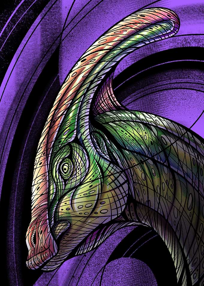 Parasaurolophus Portrait