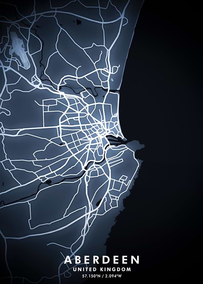 Aberdeen Map Posters
