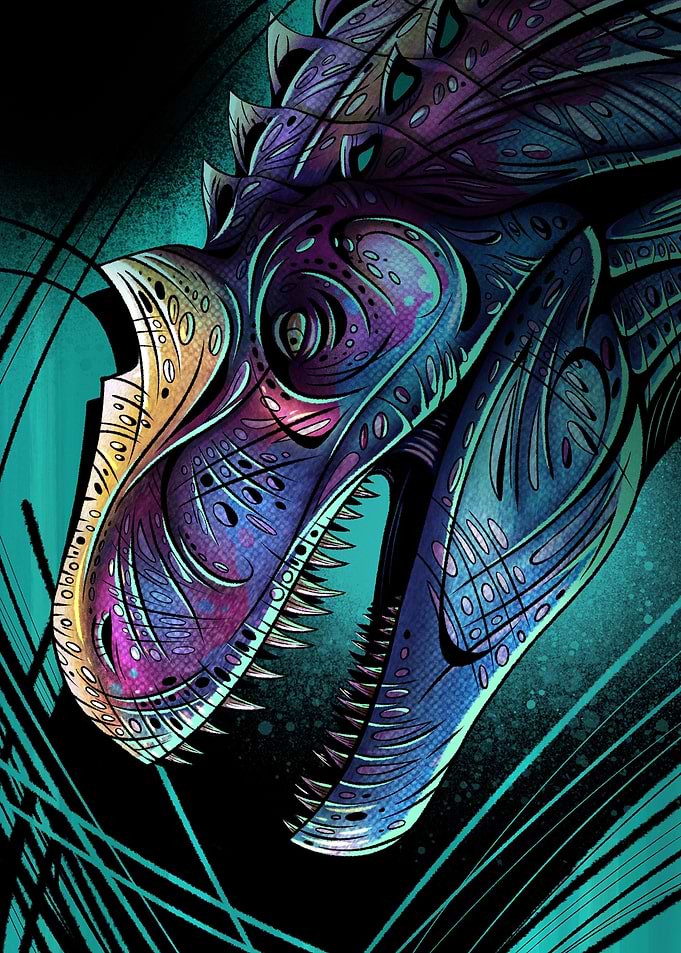 Allosaurus Portrait