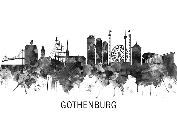 Gothenburg Sweden Skyline
