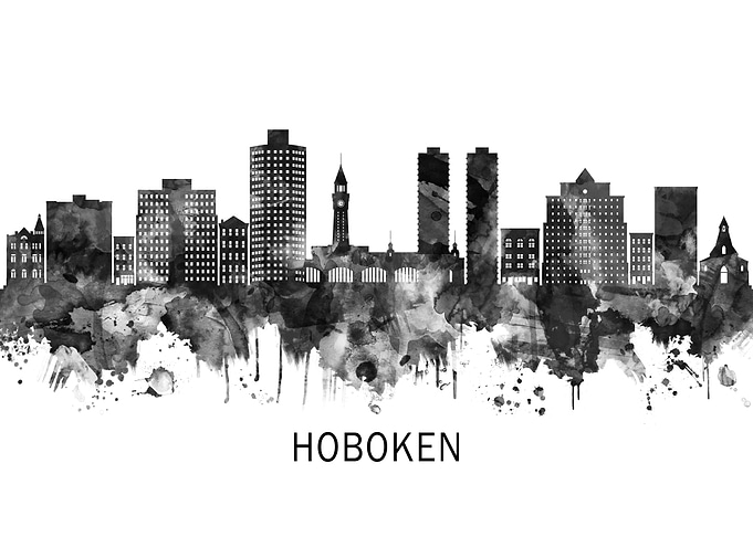 Hoboken New Jersey Skyline