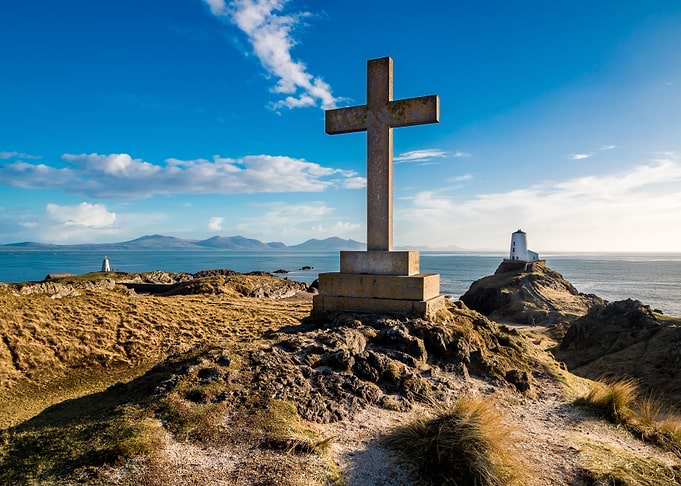Cross at Llanddwyn Island