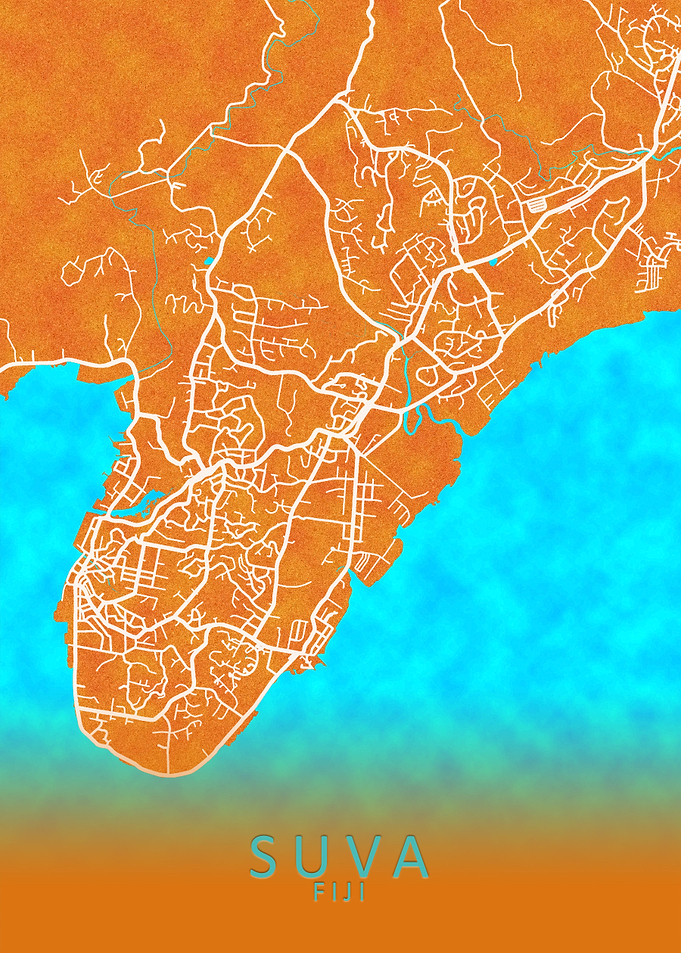 Suva Fiji City Map