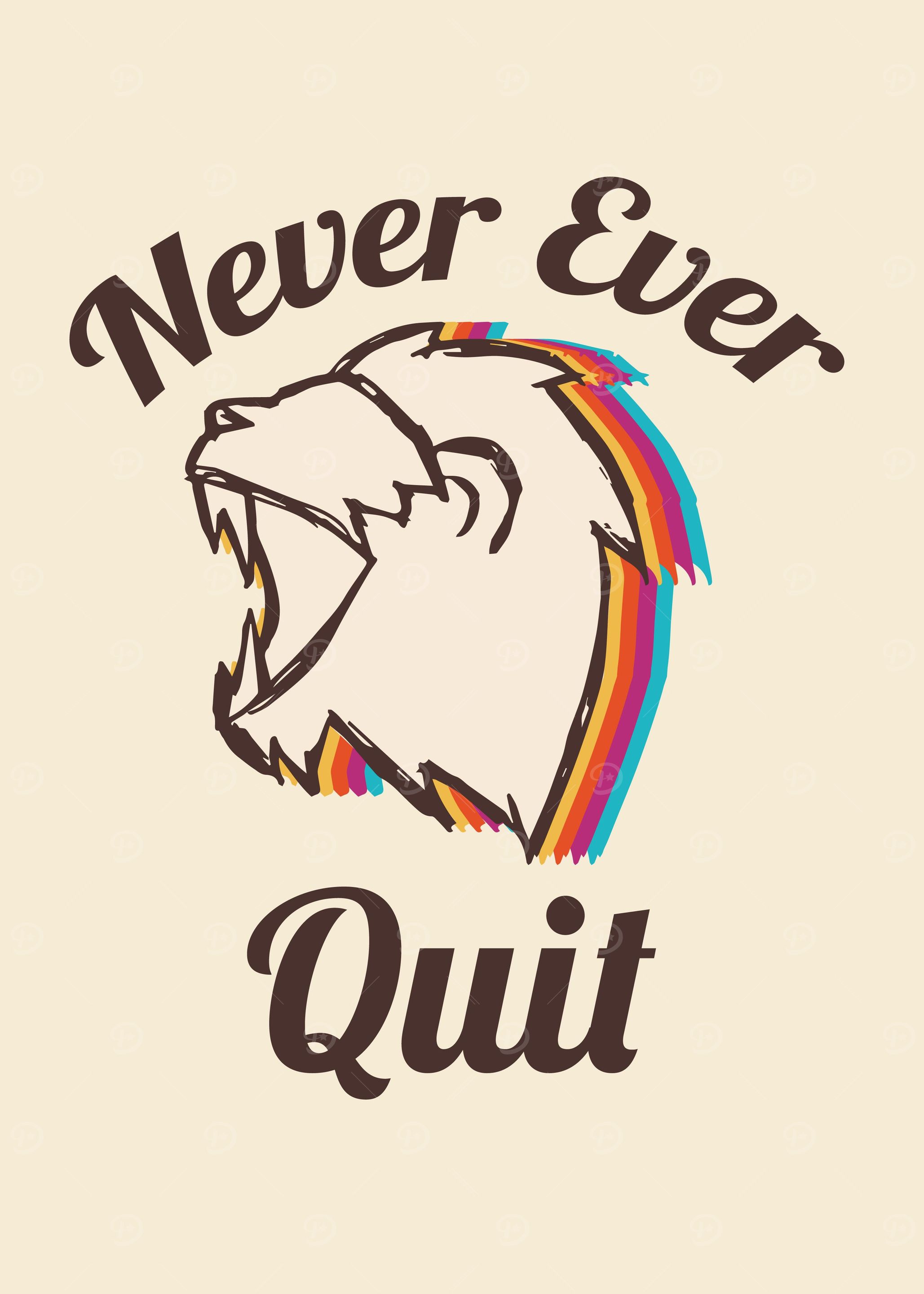 Vintage Lion Rainbow 51