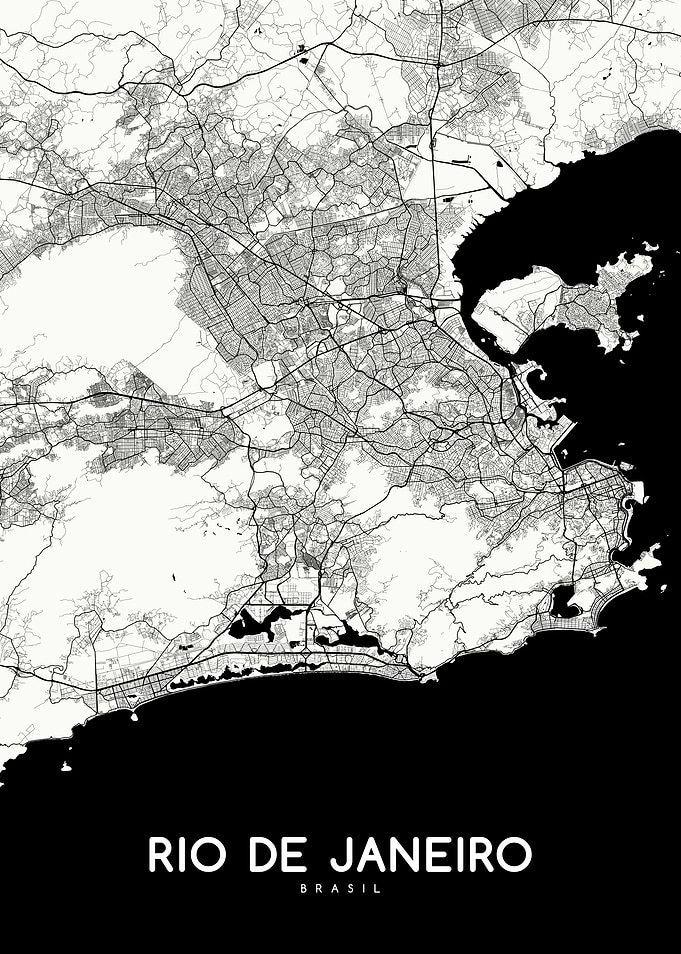 Rio map white